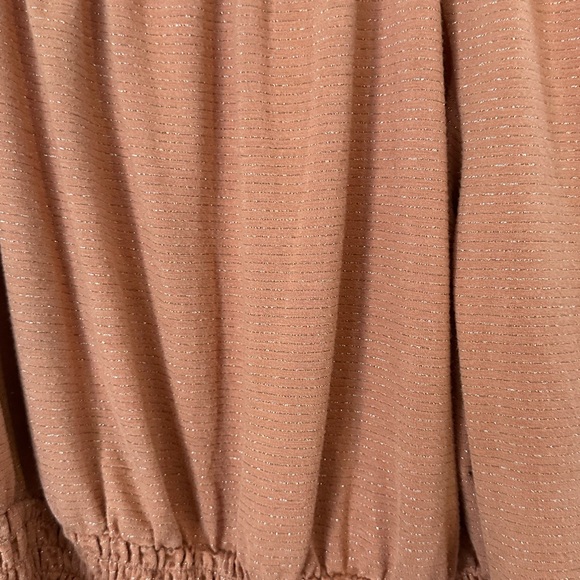 Lauren Conrad off the shoulder long sleeve blouse size large with balloon sleeve - Picture 2 of 4